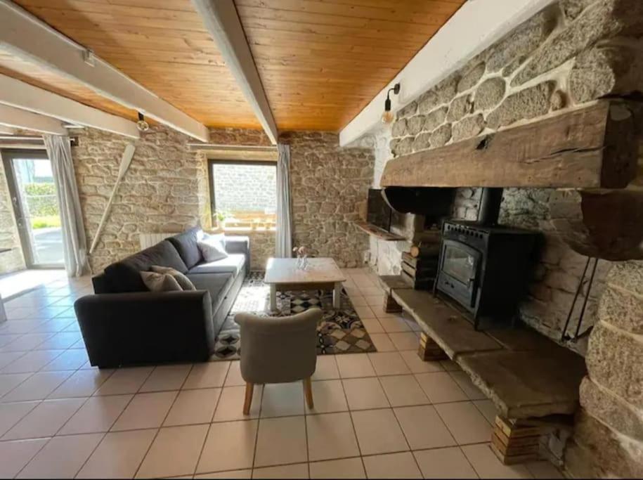 Maison De Pecheur Bord De Mer Bois Et Pierre 6-8 Pers Plobannalec Exterior foto