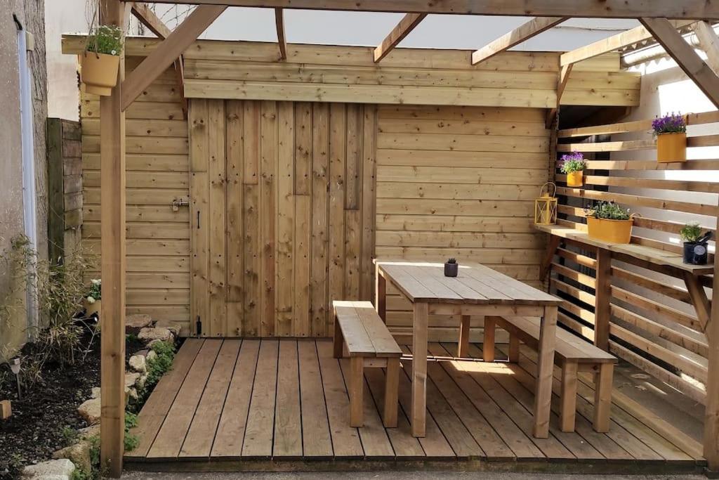 Maison De Pecheur Bord De Mer Bois Et Pierre 6-8 Pers Plobannalec Exterior foto